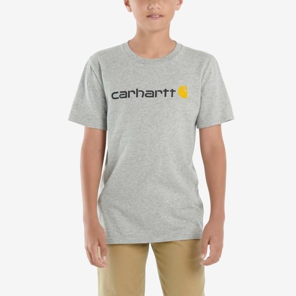 Carhartt Boys Short-Sleeve T-Shirt Light Grey Heather