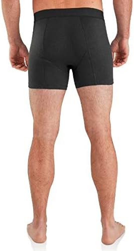Carhartt Men's Cotton Blend 5" Boxer Brief 2 Pack Black