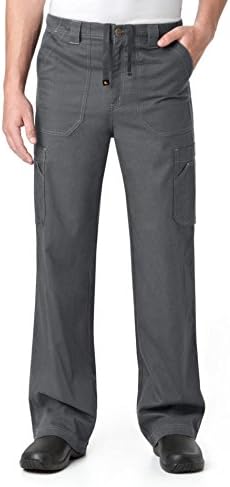 Carhartt Ripstop & Sub-Scrubs Men's Bootcut Cargo Scrub Pant, Soft Pewter