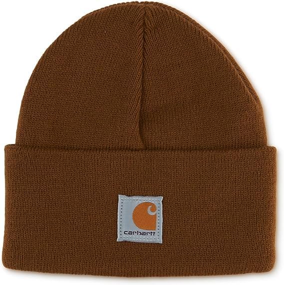 Carhartt Unisex-Infant Knit Beanie Cuff Hat Carhartt Brown (Toddler)