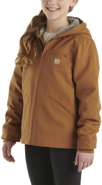 Carhartt Girls' Hooded Jacket Carhartt Brown