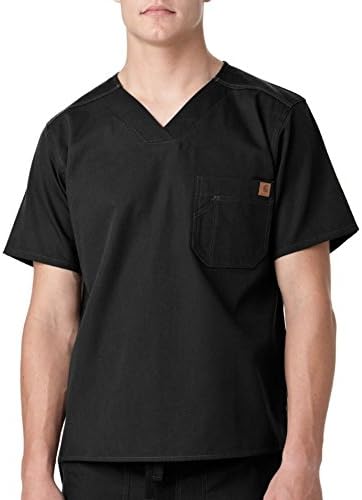 Carhartt Ripstop & Sub-Scrubs Men's Bi-Swing Utility Scrub Top Black