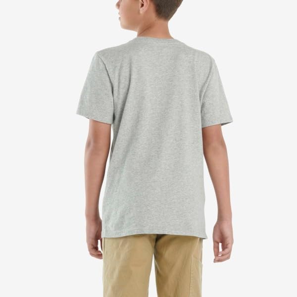 Carhartt Boys Short-Sleeve T-Shirt Light Grey Heather