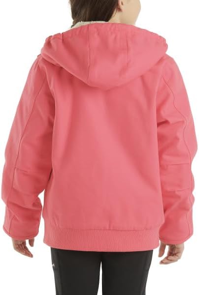 Carhartt Girls Canvas Hooded Jacket Pink Lemonade