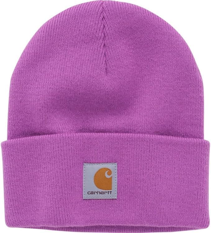 Carhartt Unisex-Infant Knit Beanie Cuff Hat Purple (Toddler)